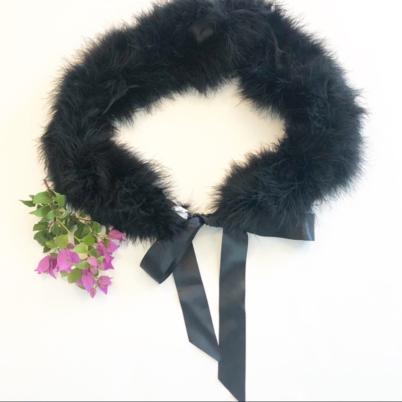 bebe Accessories - BEBE BLACK MARABOU FEATHER STOLE - BEAUTIFUL!
